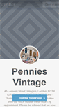 Mobile Screenshot of penniesvintage.com